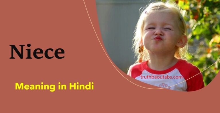 Niece Meaning in Hindi – Niece का हिन्दी में क्या मतलब है?