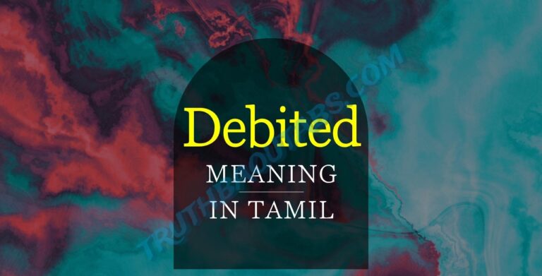 Debited Meaning in Tamil