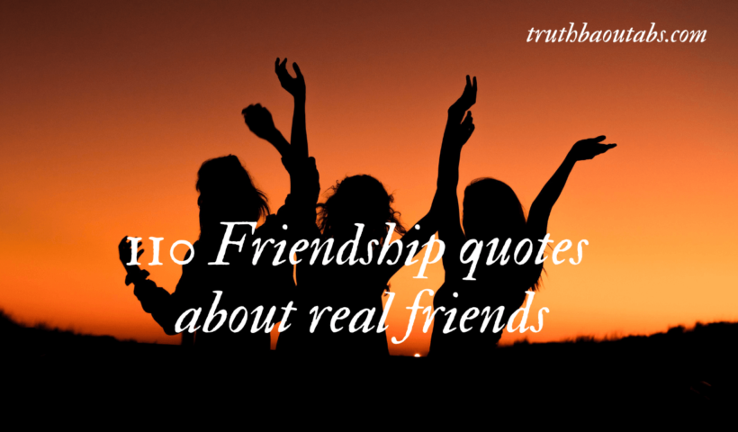 110 Friendship quotes about real friends