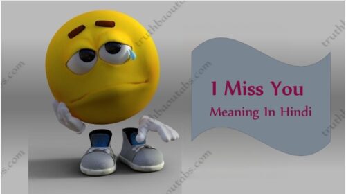 I Miss You Meaning In Hindi