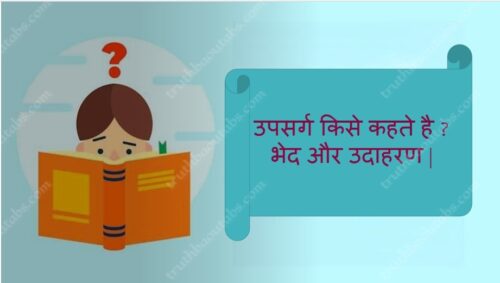 उपसर्ग किसे कहते है भेद और उदाहरण