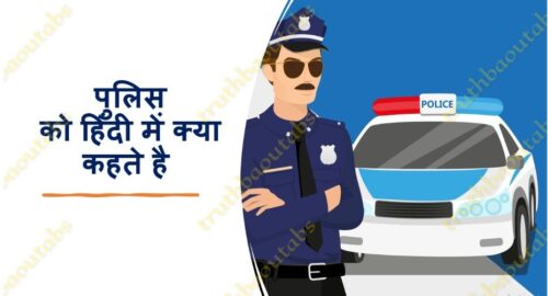 पुलिस को हिंदी में क्या कहते है