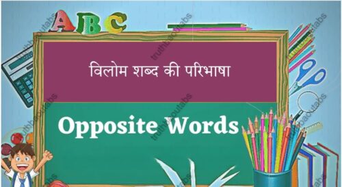 Vilom Shabd in Hindi ( Antonyms ) विलोम शब्द की परिभाषा 1000 Opposite Words Hindi - Truthbaoutabs - General News Blog