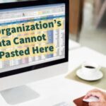 Cannot Paste Your Organization's Data Here